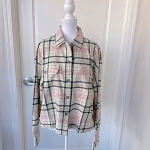Brixton Bowery Women’s Lightweight L/S Flannel Women’s Shirt Size Large